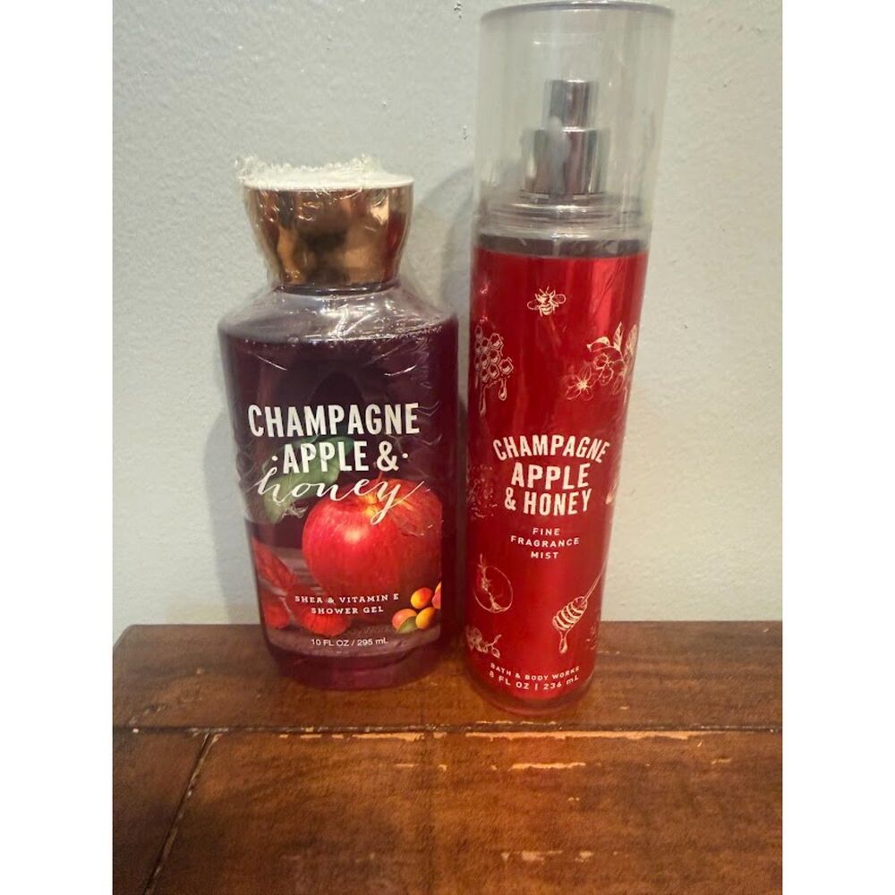 Bath & Body Works Champagne Apple & Honey mist and gel